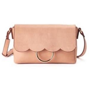 Lauren Conrad Poesie Scalloped Flap Crossbody Bag